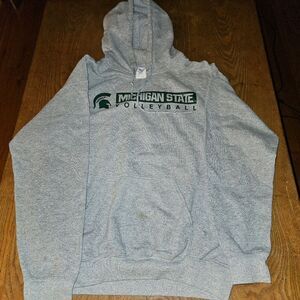 Michigan State University Volleyball Champion Grey Sweatshirt (Medium)